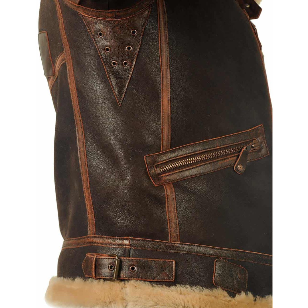 Maverick — Limited Aviatorjakke med Lammeskind