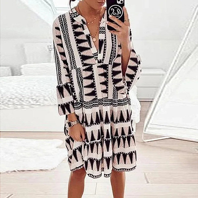 Kaleide™ – Elegant kjole med leopardmønster