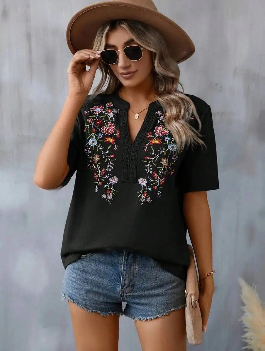Cheska | Blomstret bluse