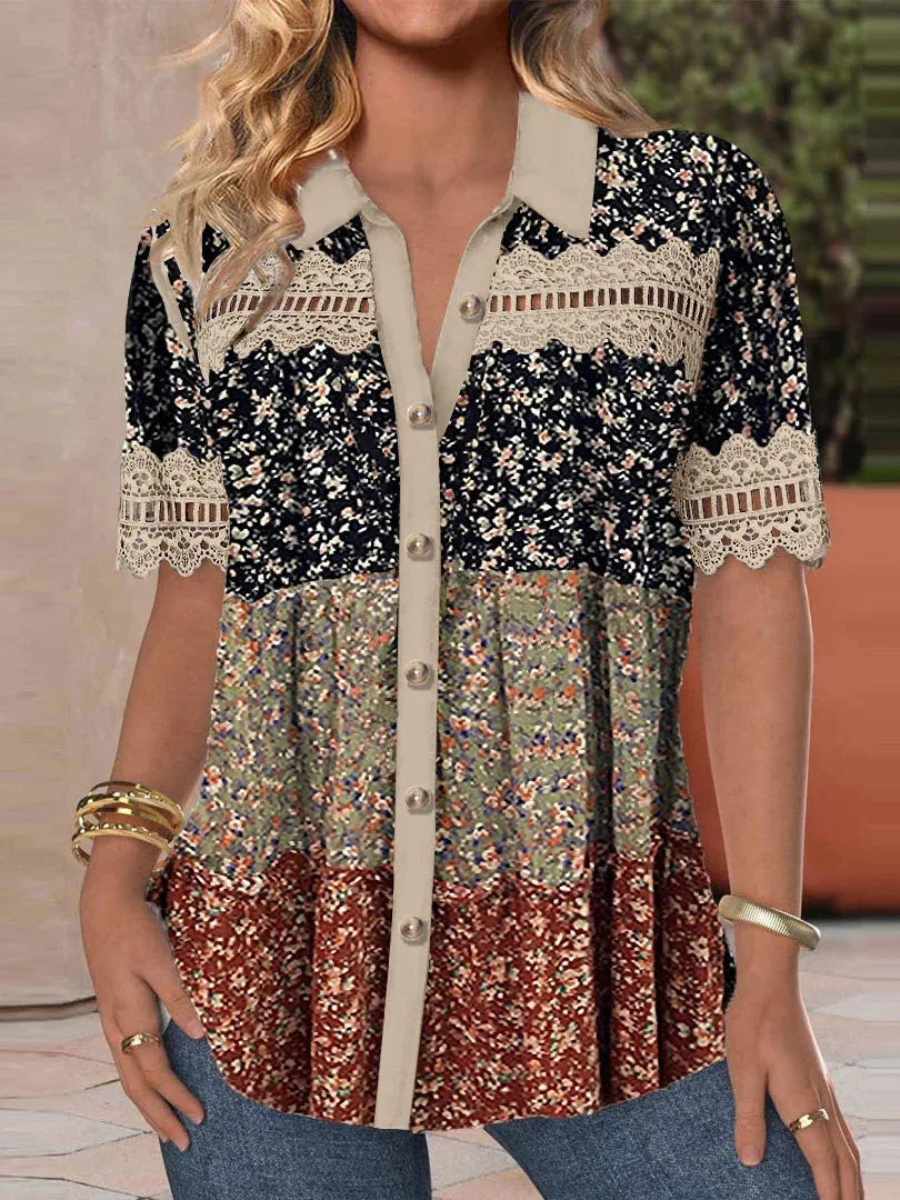 Kaleide™ - Patchwork-top med sommerblonder