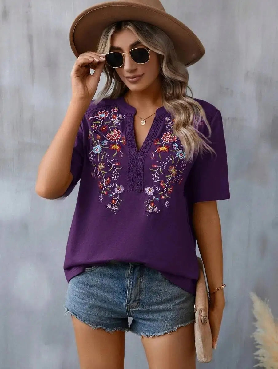 Cheska | Blomstret bluse