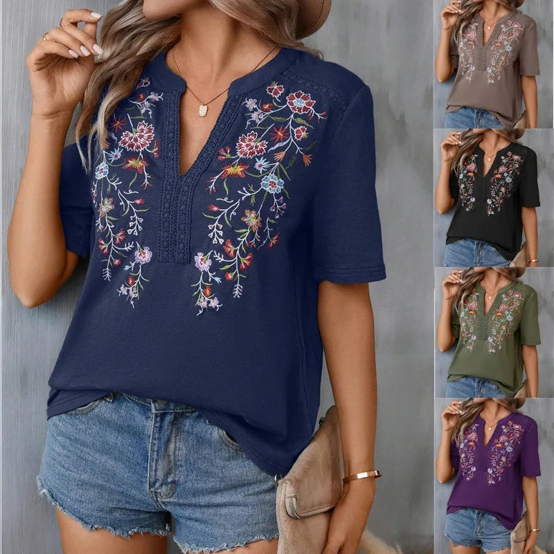 Cheska | Blomstret bluse