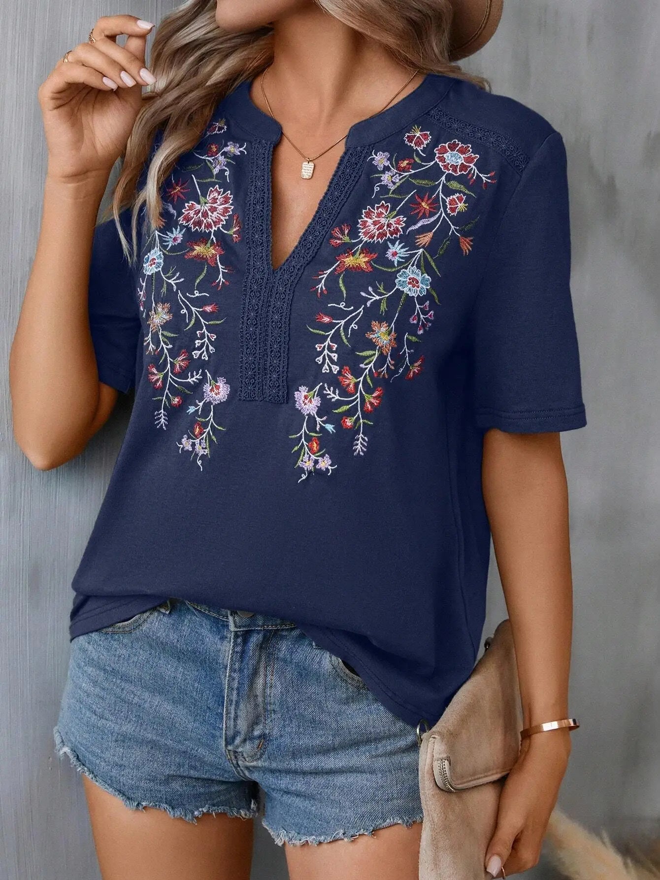 Cheska | Blomstret bluse