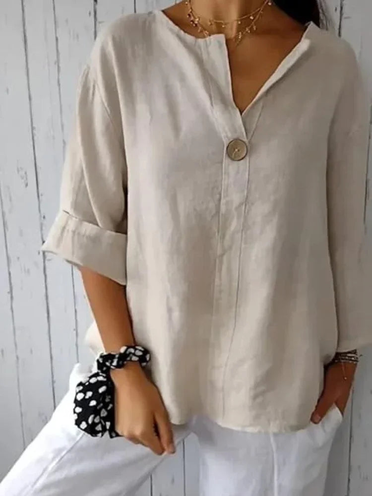 Kaleide™ - Elegant bluse i hør