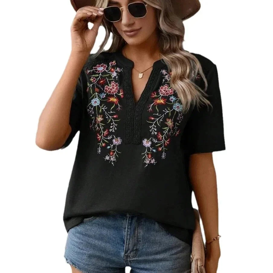 Cheska | Blomstret bluse