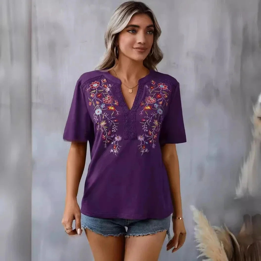 Cheska | Blomstret bluse