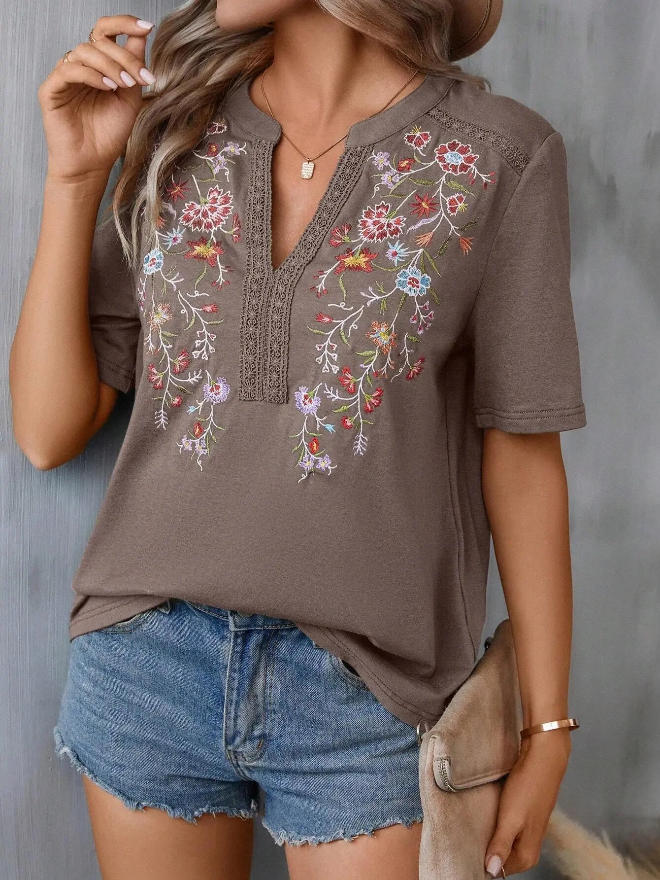 Cheska | Blomstret bluse