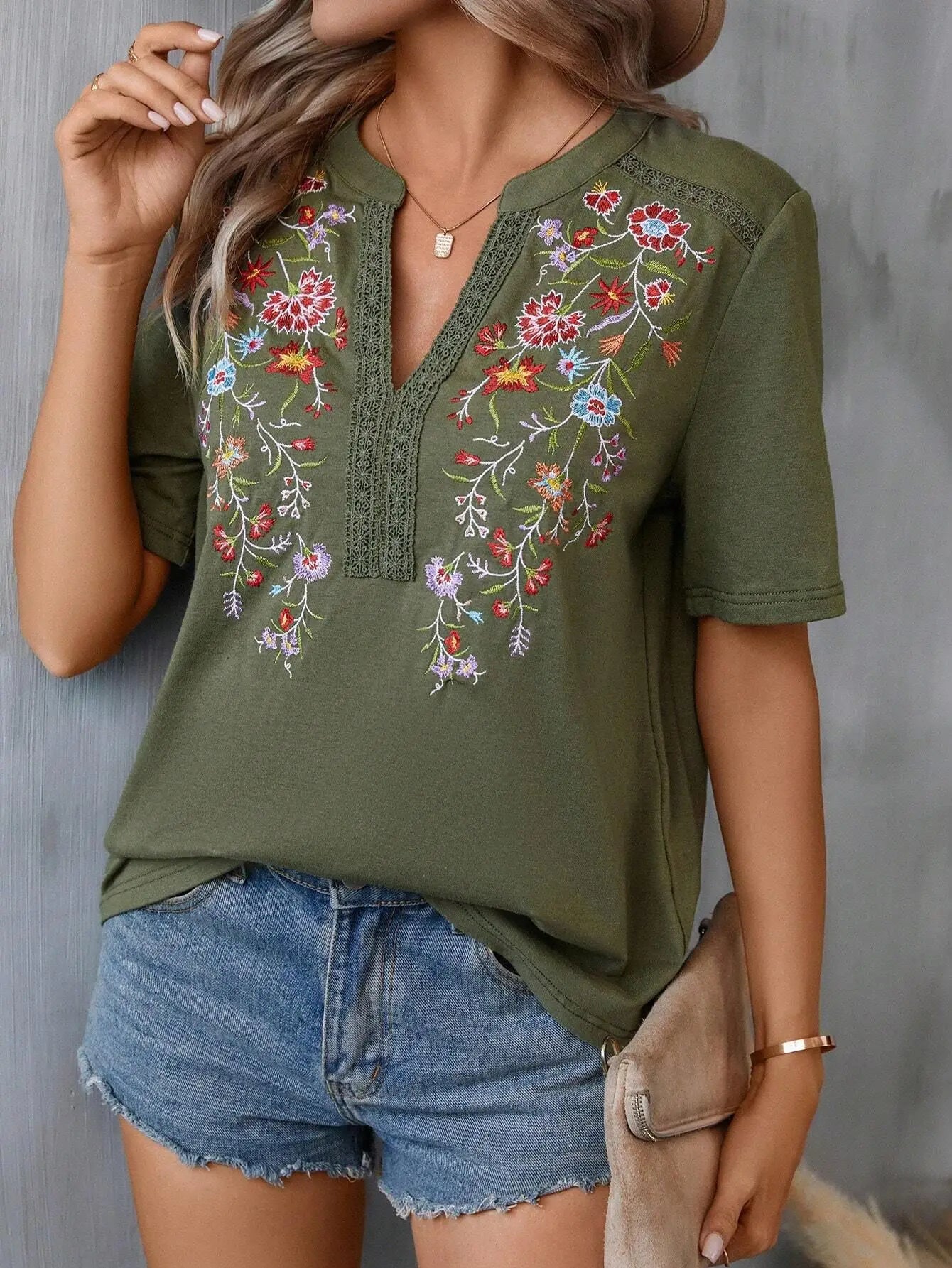 Cheska | Blomstret bluse