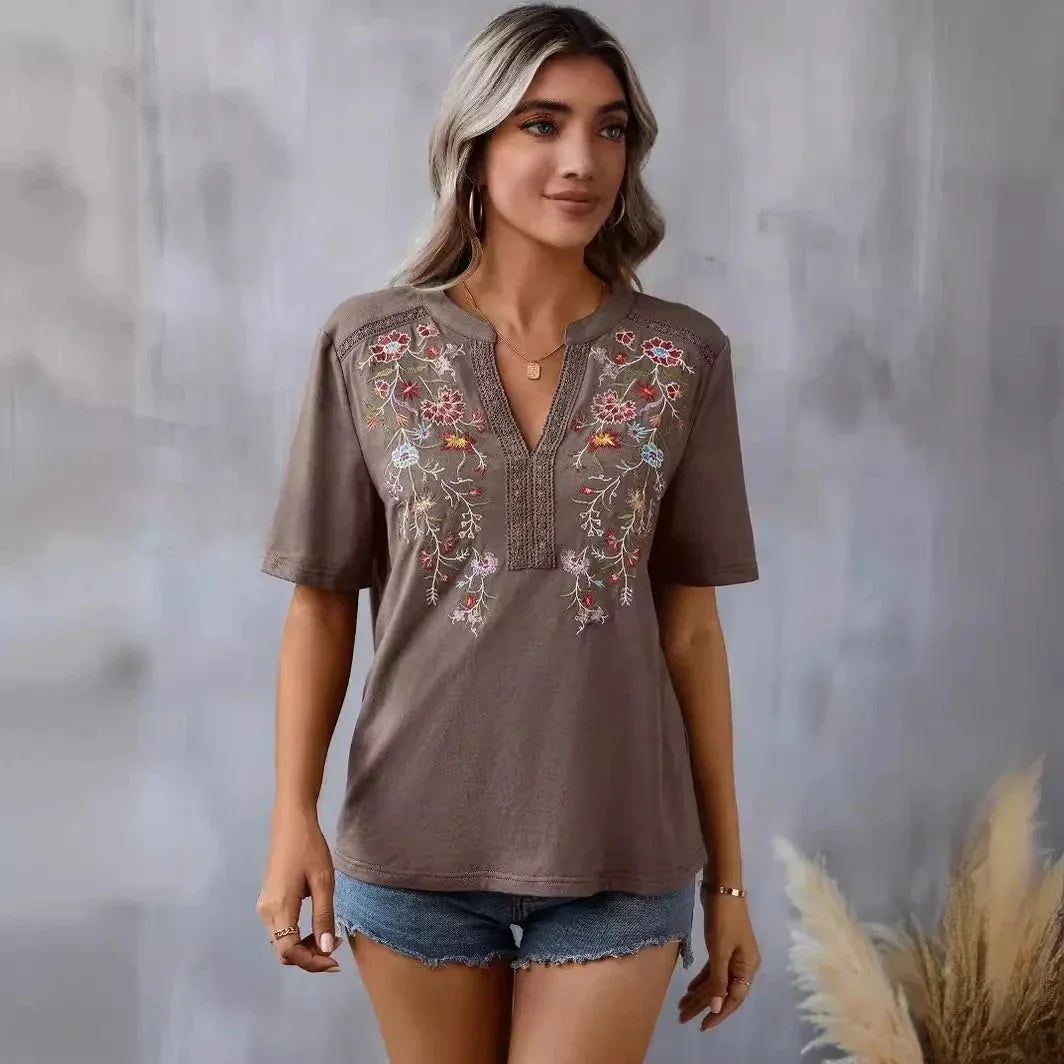 Cheska | Blomstret bluse