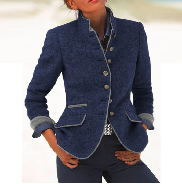 Valeria | Elegant cardigan med høj krave