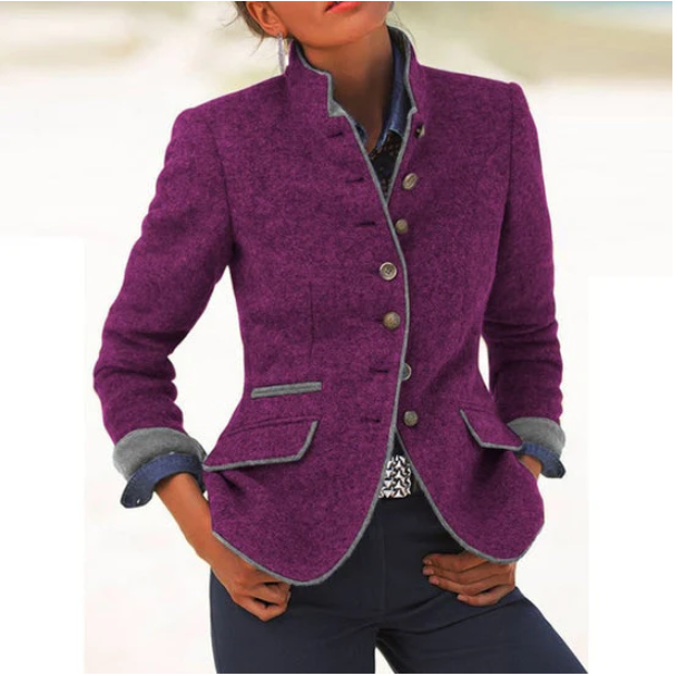 Valeria | Elegant cardigan med høj krave