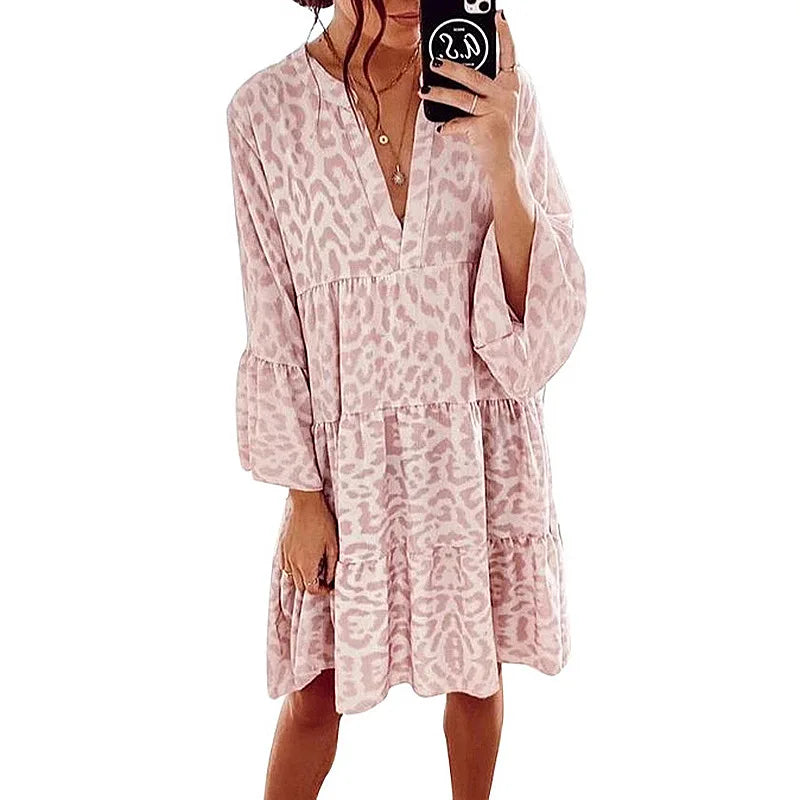 Kaleide™ – Elegant kjole med leopardmønster