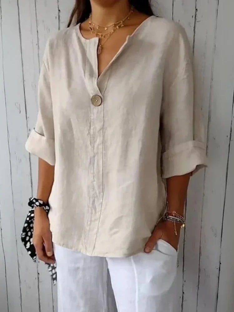 Kaleide™ - Elegant bluse i hør