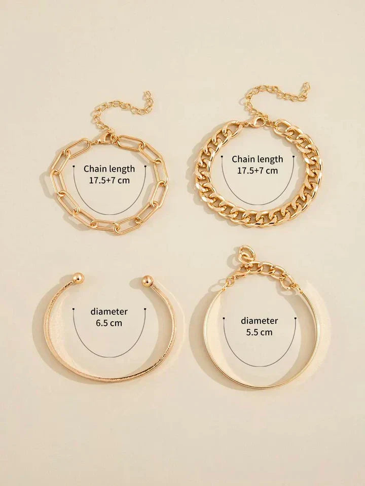 Elan Mercer armbåndssæt | 18K Guld
