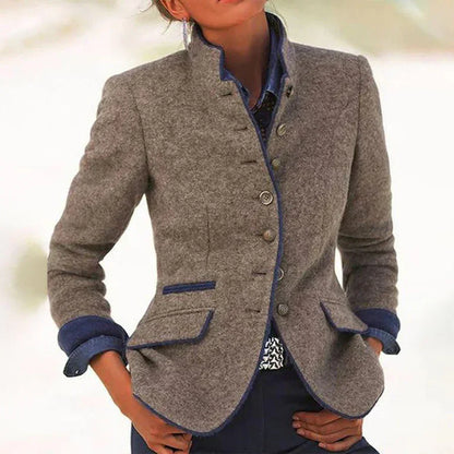 Valeria | Elegant cardigan med høj krave