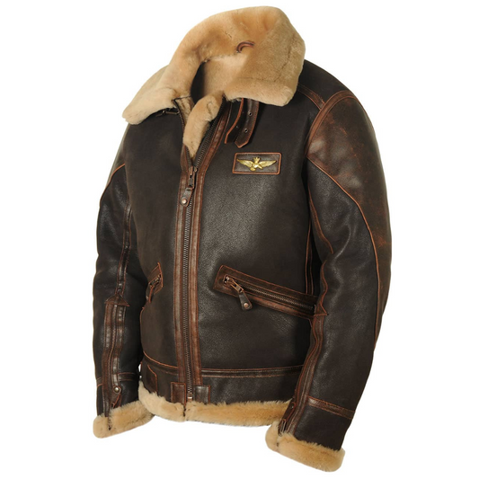 Maverick — Limited Aviatorjakke med Lammeskind