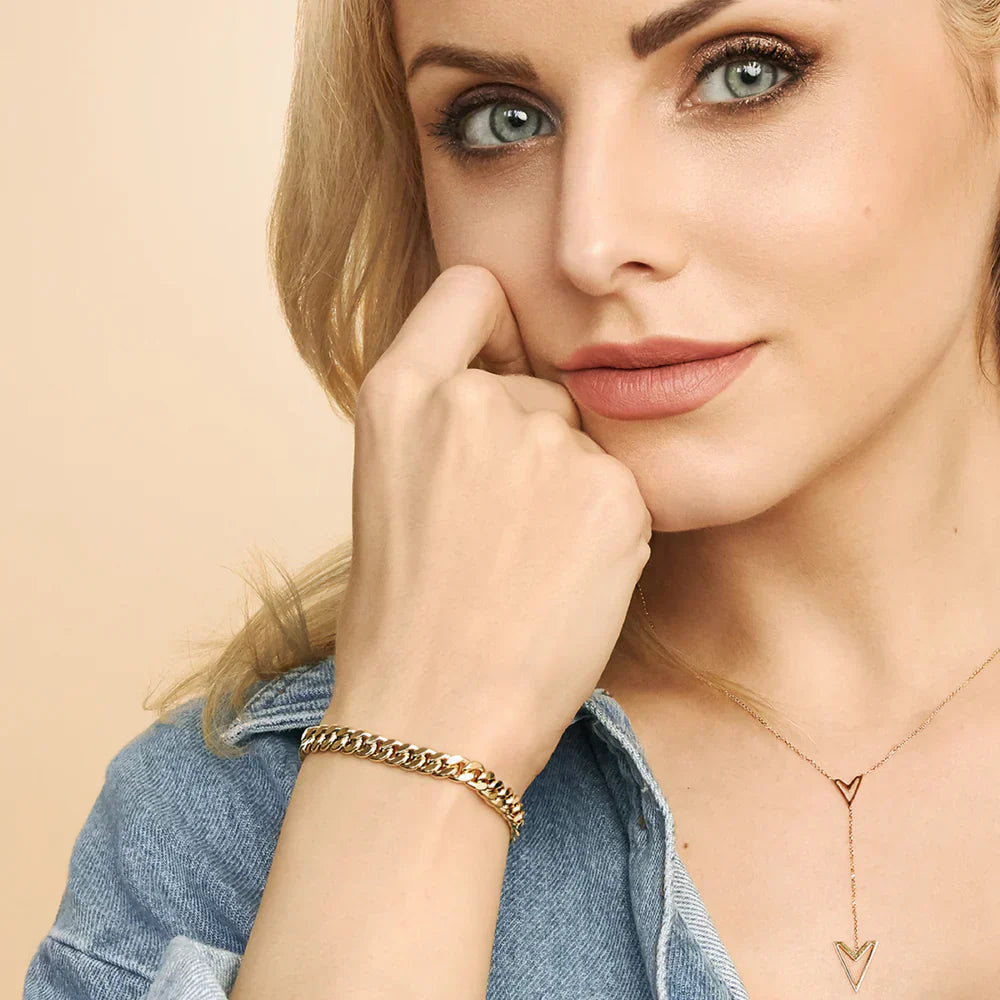 Sommer cubansk armbånd | 18k Guld