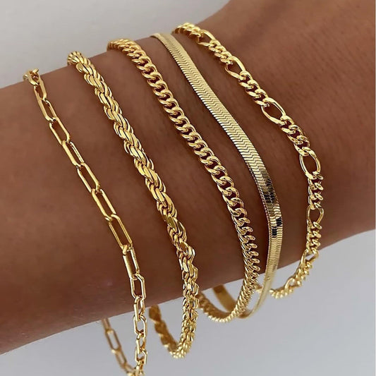 Ellis Renner armbåndssæt | 18K Guld