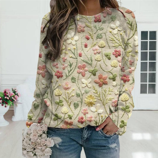 Stella™ | Pullover med blomsterprint til kvinder