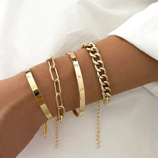 Elan Mercer armbåndssæt | 18K Guld